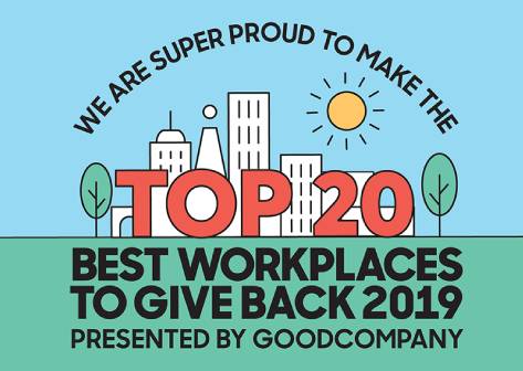 Top 20 Workplaces to Give Back 2019 - TechnologyOne